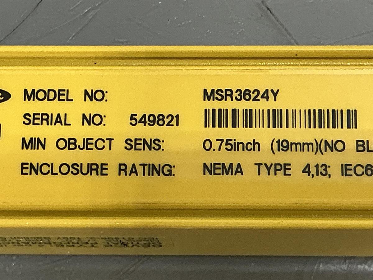 Used BANNER ENGINEERING MSR3624Y