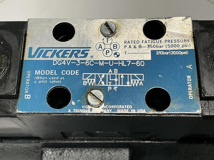 Used VICKERS DG4V-3-6C-M-U-HL7-60