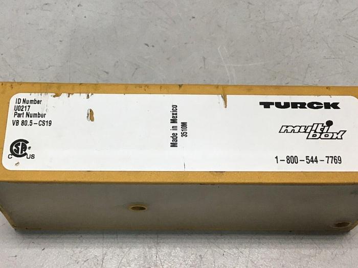 Used TURCK ELEKTRONIK Terminal Block Connector VB80.5-CS19 #116860