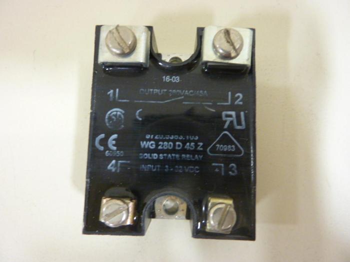 Used GUNTHER Solid State Relay WG 280 D 45 Z #49014