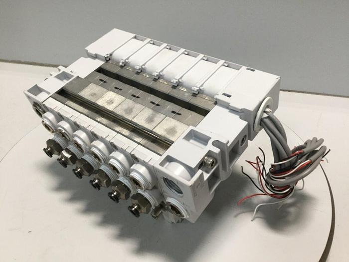 Used KOGANEI Manifold w/ Valves PBM6P-9W #104865