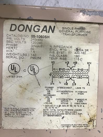 Used DONGAN 85-1060SH