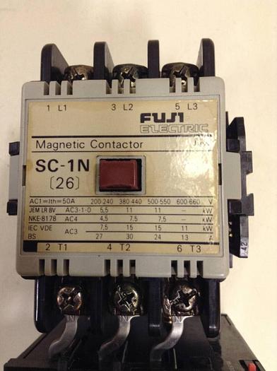 Used FUJI ELECTRIC Magnetic Contactor SC-1N #80237