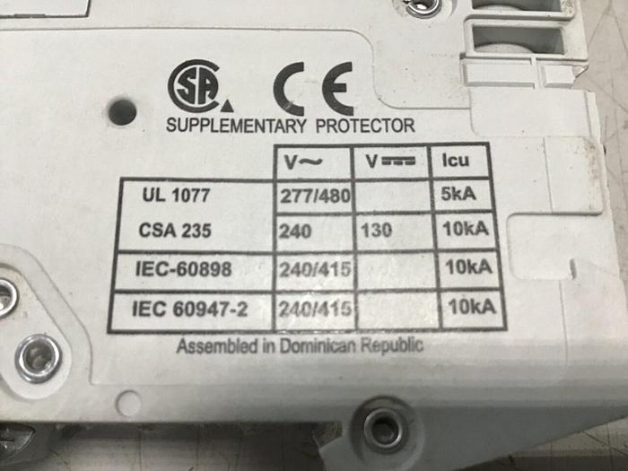Used CUTLER HAMMER 20 Amp Breaker D20 WMS2D20 Used