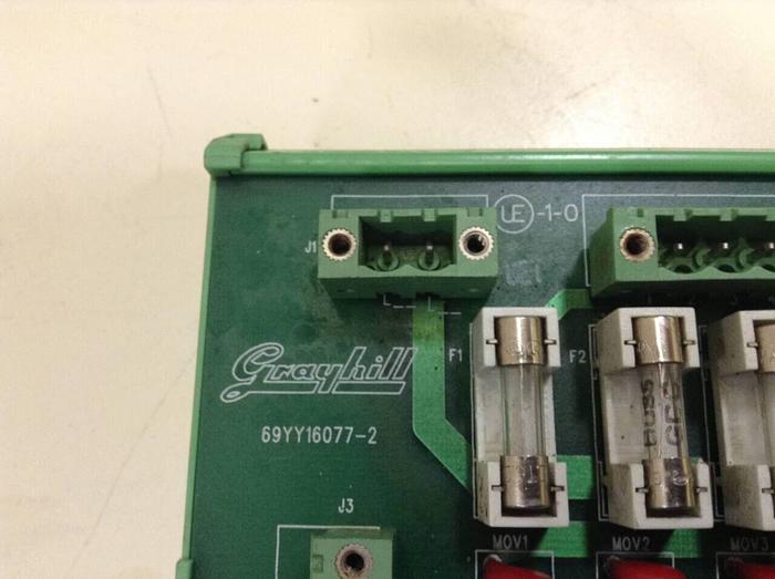 Used GRAYHILL Fuse Relay Board 69YY16077-2 #86699