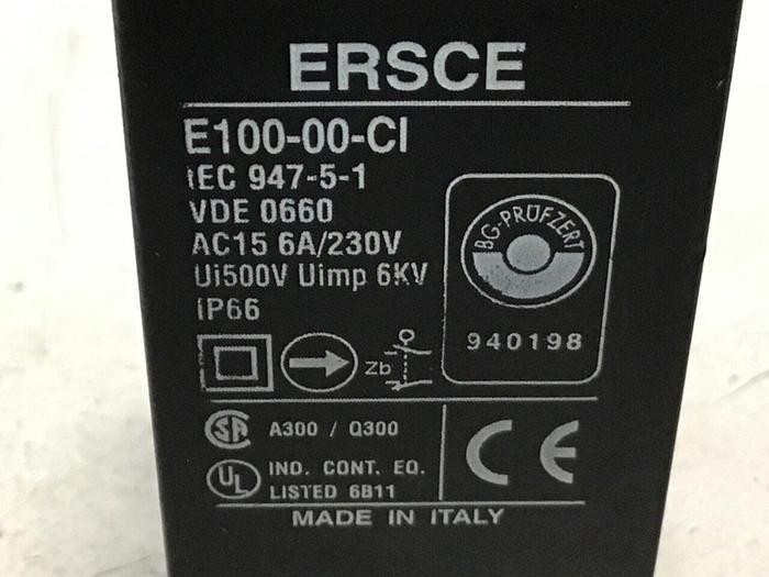 Used ERSCE Limit Switch E100-00-CI #121299