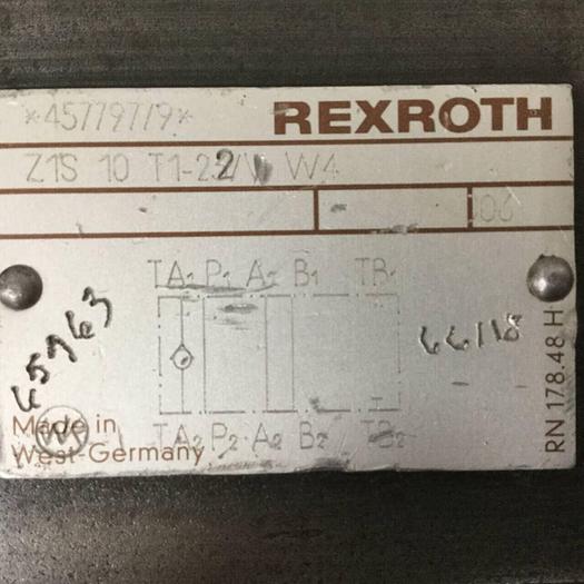 Used REXROTH Valve Z1S10T122VW4 #90417