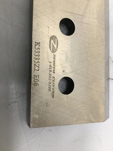 Used ZENITH CUTTER Granulator Blade / Knife K53335Z2 E06 #106789