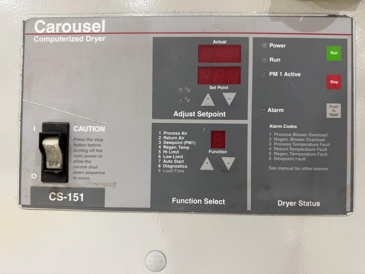 Used CONAIR FRANKLIN CS-151 Desiccant Dryer USED Need Pics of Front before listing