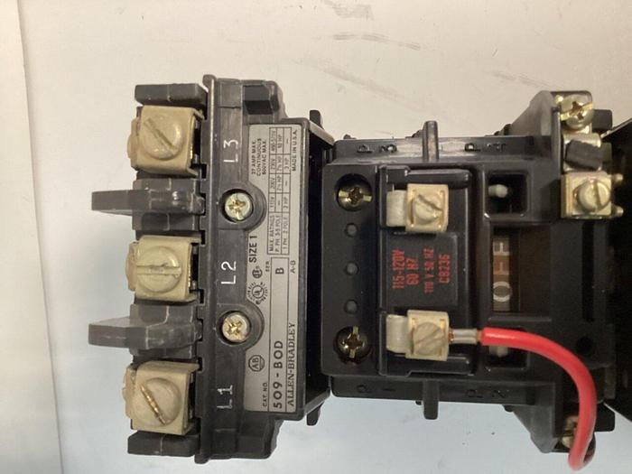 Used ALLEN BRADLEY Starter Size 1 509-BOD SER B W24 #32072