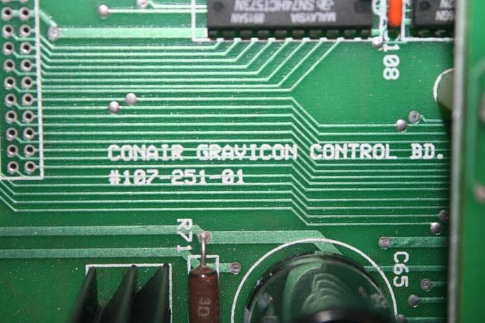 Used CONAIR Gravicon Control PC Board 107-251-01 107-276-01 Used