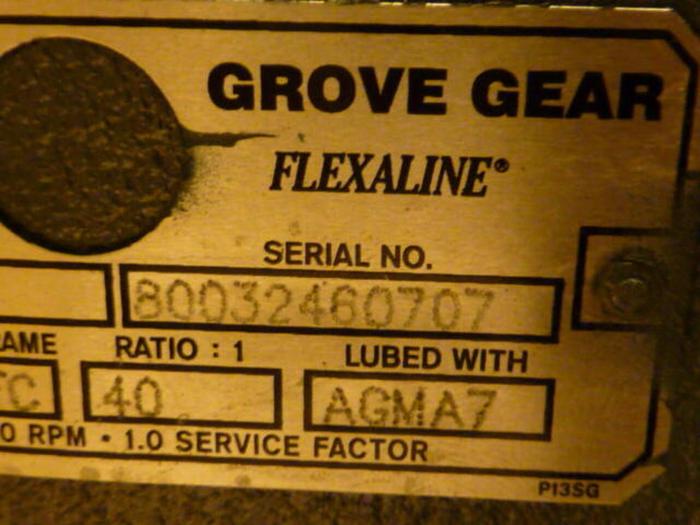GROVE GEAR 4.2 HP Flexaline Motor TM242-1 Used