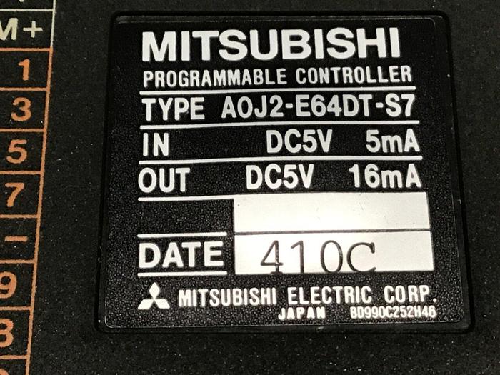 Used MITSUBISHI Programmable Controller A0J2-E64DT-S7 #118634