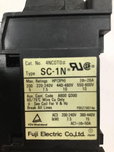 Used FUJI ELECTRIC Magnetic Contactor SC-2N SC35AA #97924