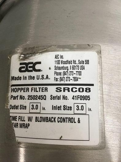 Used AEC Vacuum Receiver Hopper SRC08 #135939