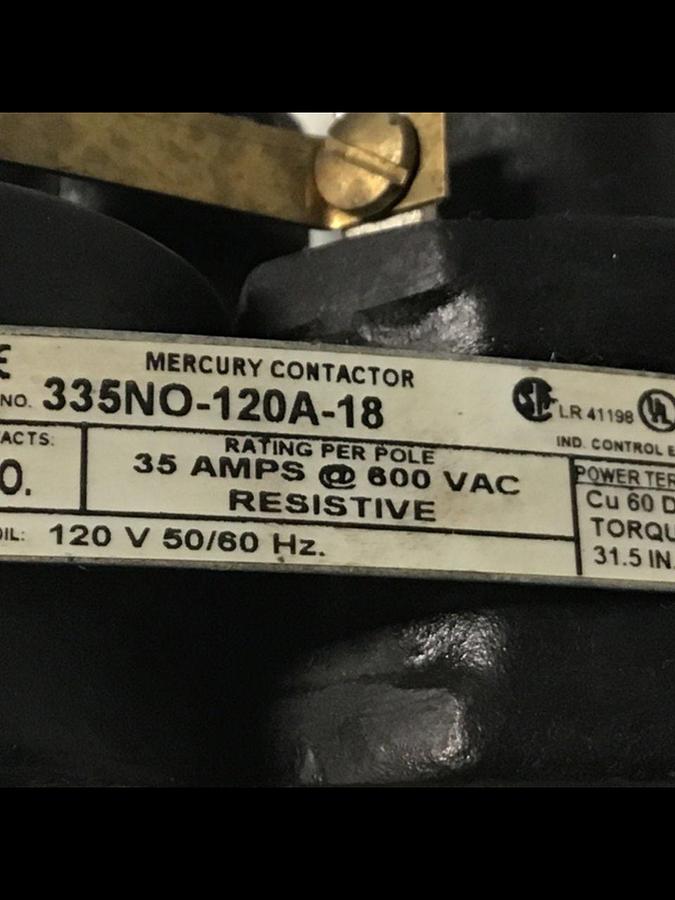 Used MDI Relay Contactor 335NO-120A-18 Used