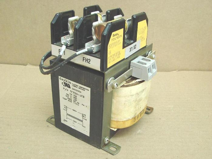 Used DAYKIN 0.75 kVA Transformer TF750-JFB #13395