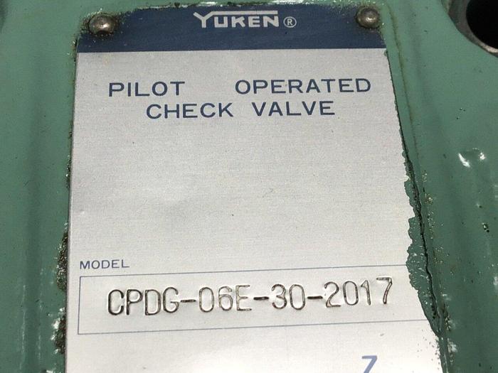 Used YUKEN Valve CPDG-06E-30-2017 #137717