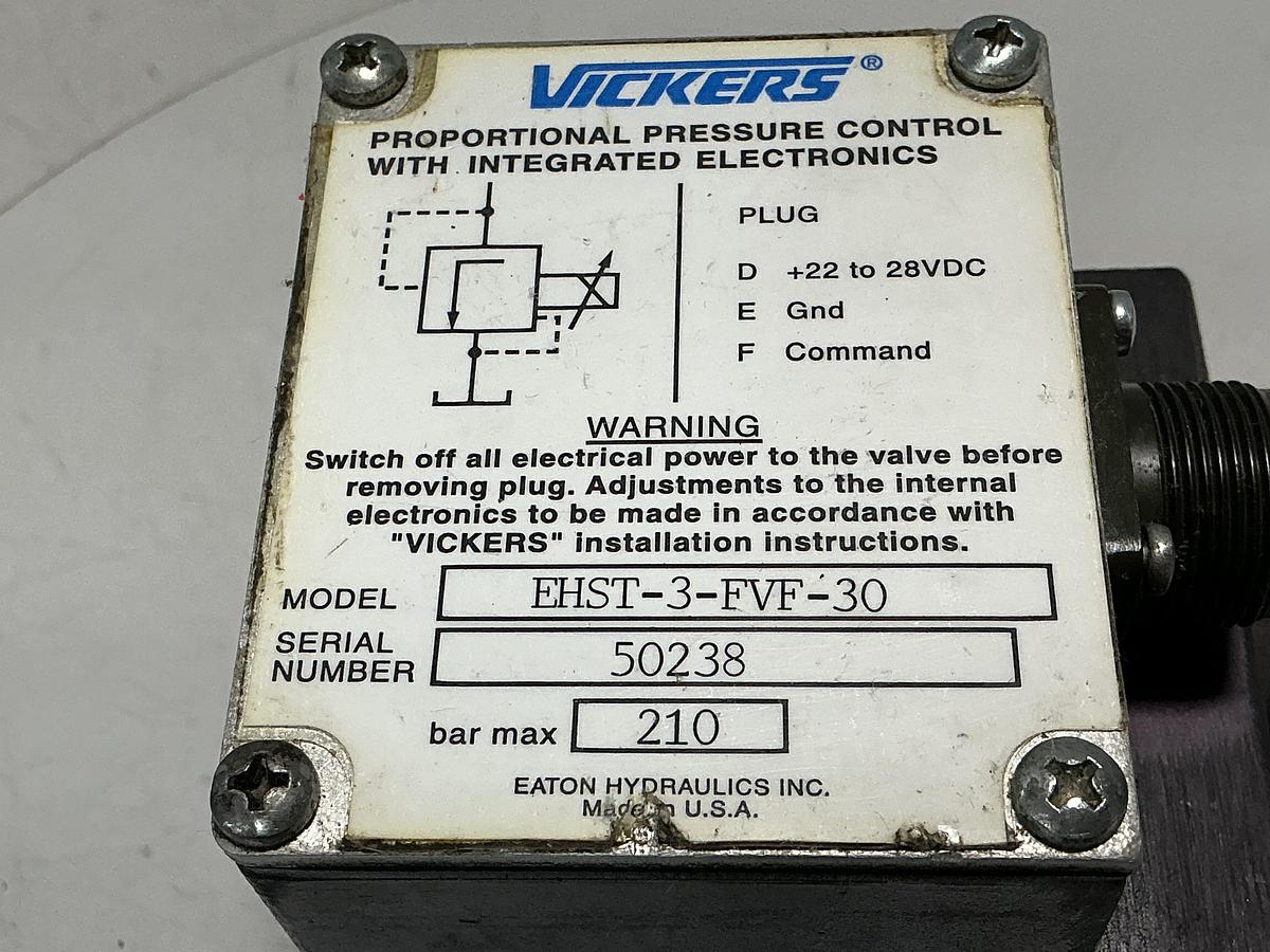 Used VICKERS EHST-3-FVF-30
