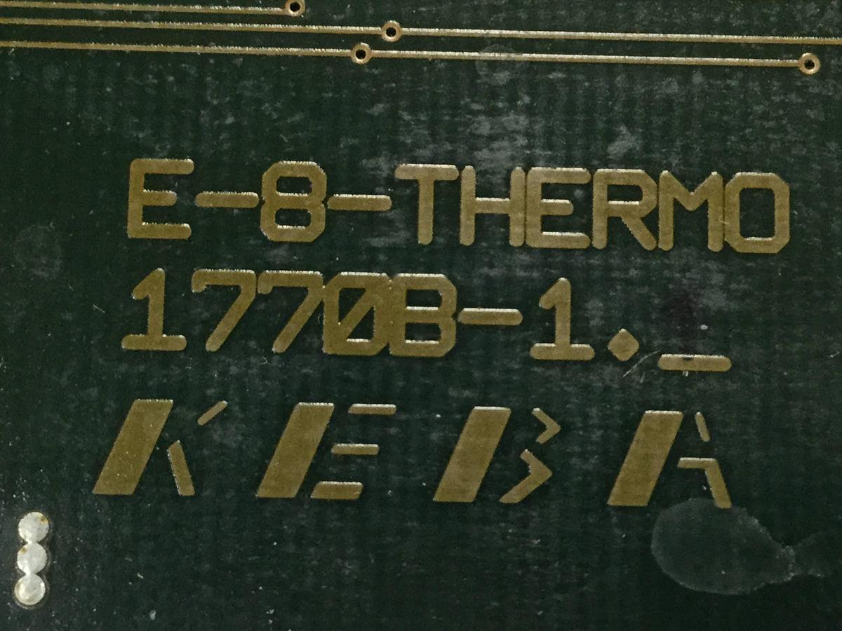 Used KEBA / Engel Circuit Board E-8-THERMO 1770B-1 #100659
