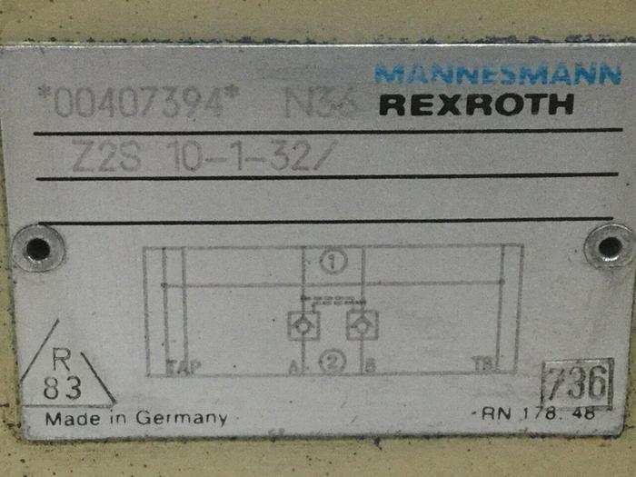 Used MANNESMANN REXROTH Check Valve Z2S10132 #105290