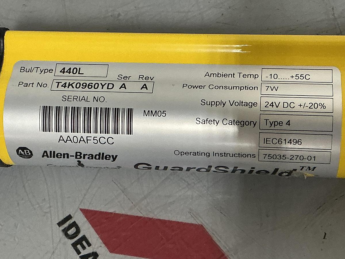 Used ALLEN BRADLEY T4K0960YD SER A