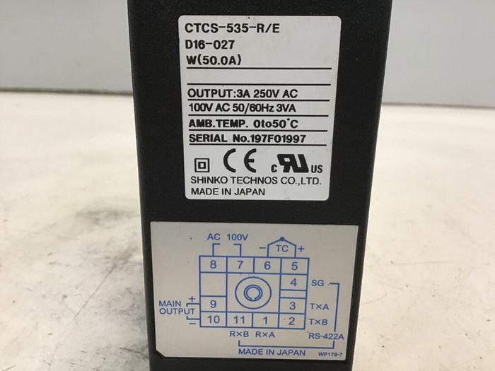 Used SHINKO Temperature Control CTCS-535-R/E USED
