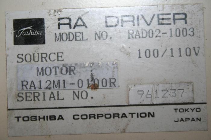 Used TOSHIBA Servo Driver RAD02-1003 USED #18181