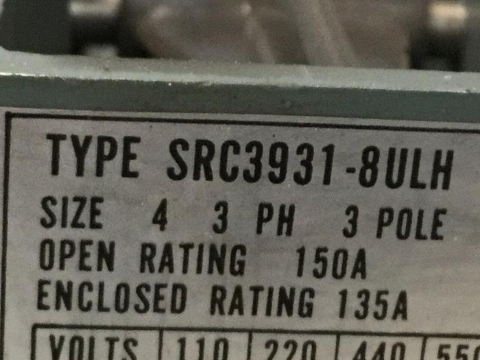 Used FUJI ELECTRIC Starter SRC3931-8ULH #109816