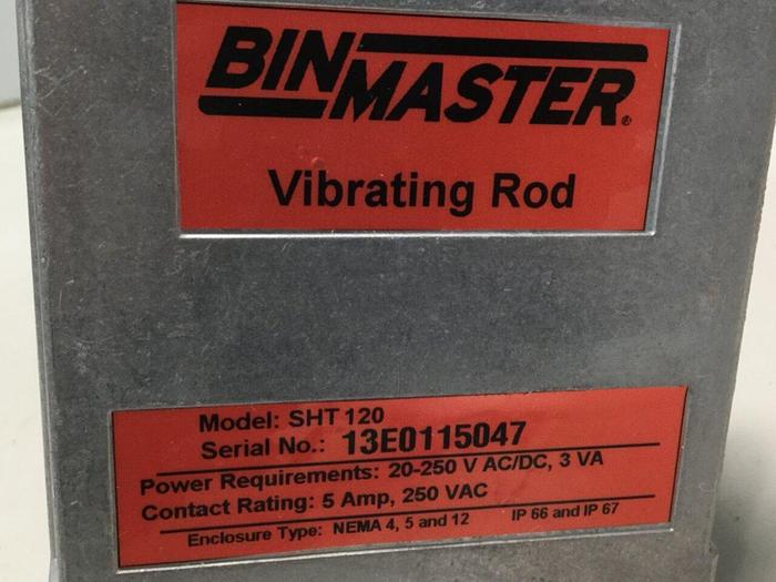 Used BIN MASTER Vibrating Rod SHT120 #111186