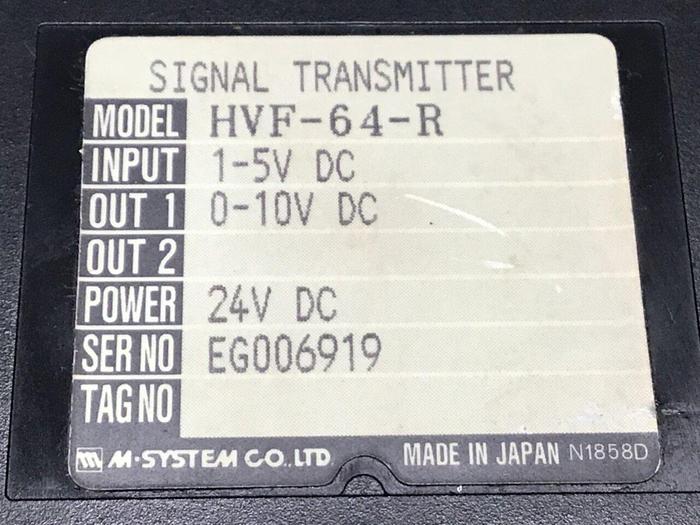 Used M SYSTEM TECH Signal Transmitter HVF-64-R #124103