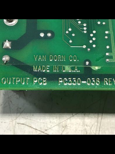 Used VAN DORN Pathfinder DC Output Board PC330-038 Used 