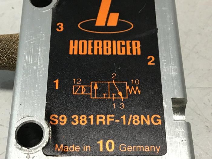 Used HOERBIGER HYDRAULIK Directional Valve S9 381RF-1/8NG #116857