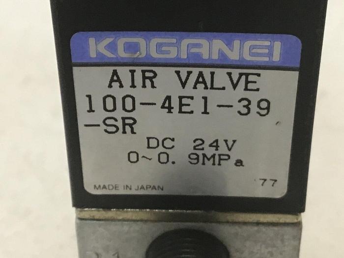 Used KOGANEI Air Valve 100-4E1-39-SR #124296