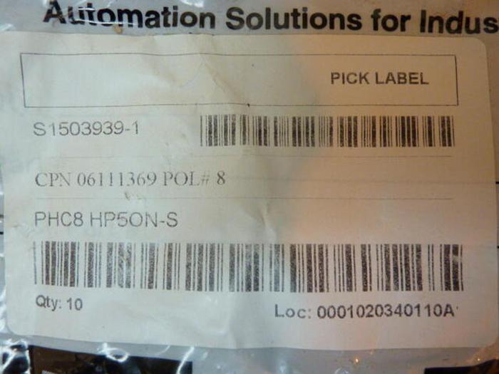 PARKER Connectors PHC8 HP5ON-S #29468