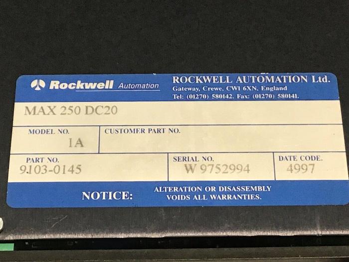 Used RELIANCE ELECTRIC Servo Drive 9103-0145 #127371