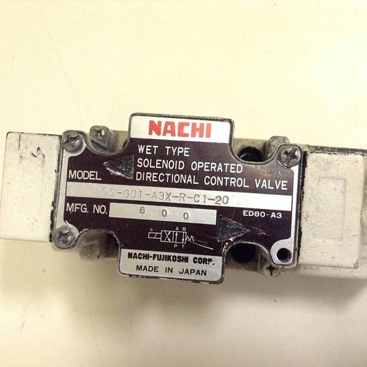 Used NACHI Directional Control Valve SS-G01-A3X-R-C1-20 #69391