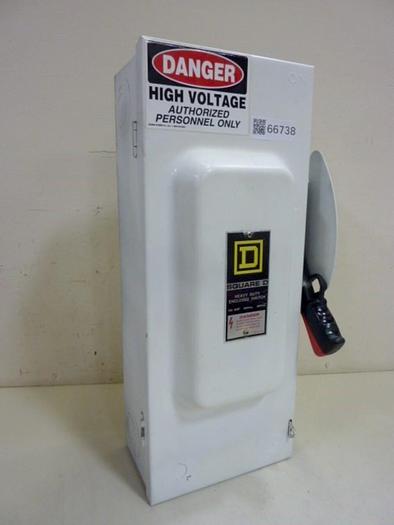 Used SQUARE D Disconnect Switch HU363 SER F1 #66738