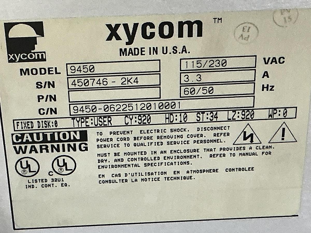Used XYCOM 9450