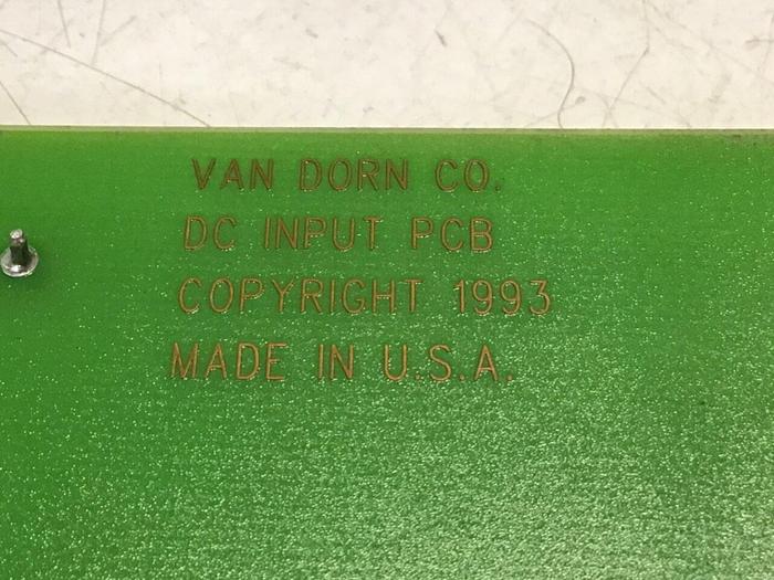 Used VAN DORN DC Input Board 330037 PC330-037 Used