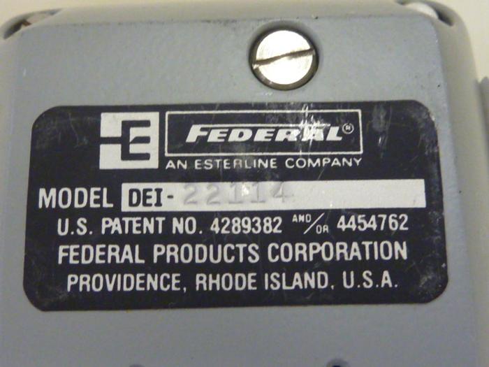 Used FEDERAL PRODUCTS Digital Indicator DEI-22114 #56724