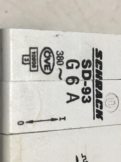 Used SCHRACK 6 Amp Circuit Breaker SD-93G 6A #119654