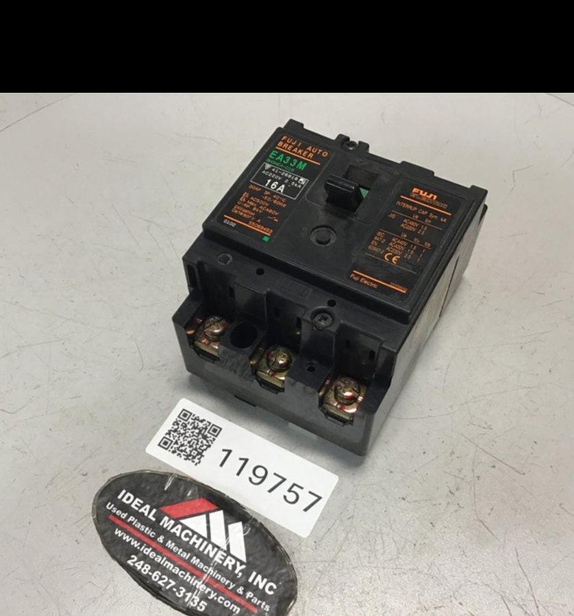 Used FUJI ELECTRIC Circuit Breaker 16 Amp EA330M-16 USED