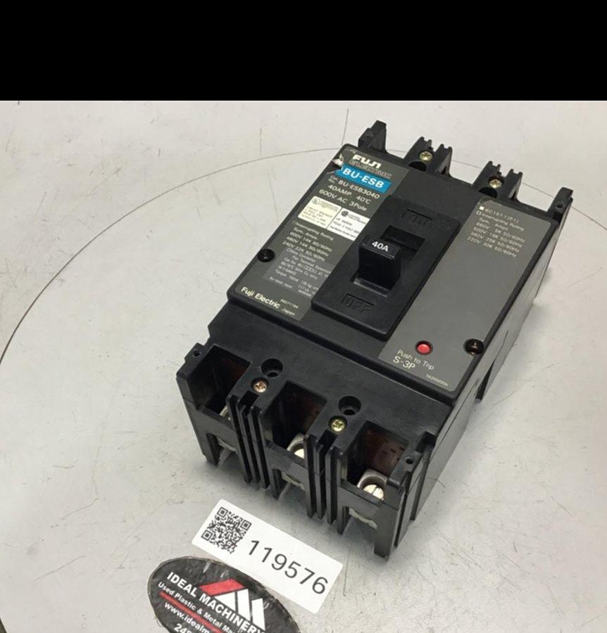 Used FUJI ELECTRIC 40 Amp Circuit Breaker BU-ESB3040 USED
