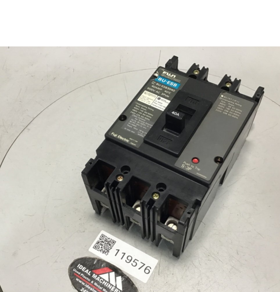 Used FUJI ELECTRIC 40 Amp Circuit Breaker BU-ESB3040 USED