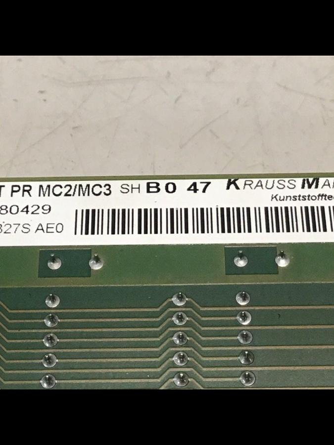 Used KRAUSS MAFFEI Circuit Board KIT PR MC2/MC3 #120256