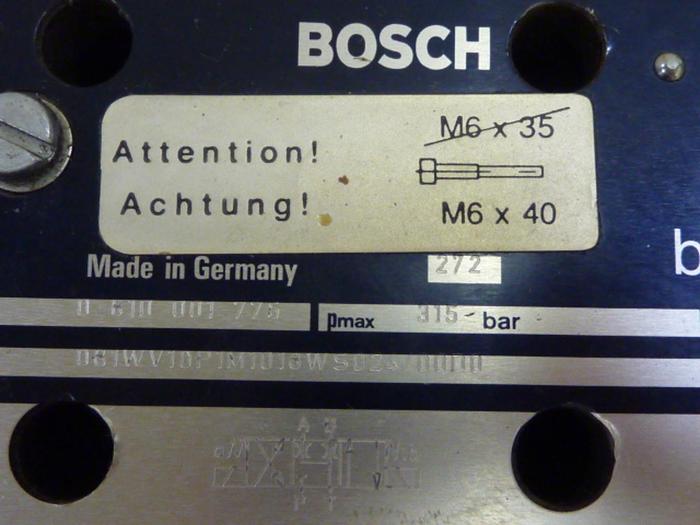 Used BOSCH Valve 0 810 001 775 #54167