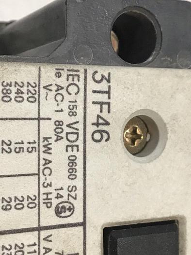 Used SIEMENS Contactor 3TF46 #119771