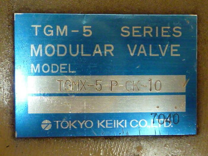 Used TOKYO KEIKI Modular Valve TGMX-5-P-CK-10 #35151