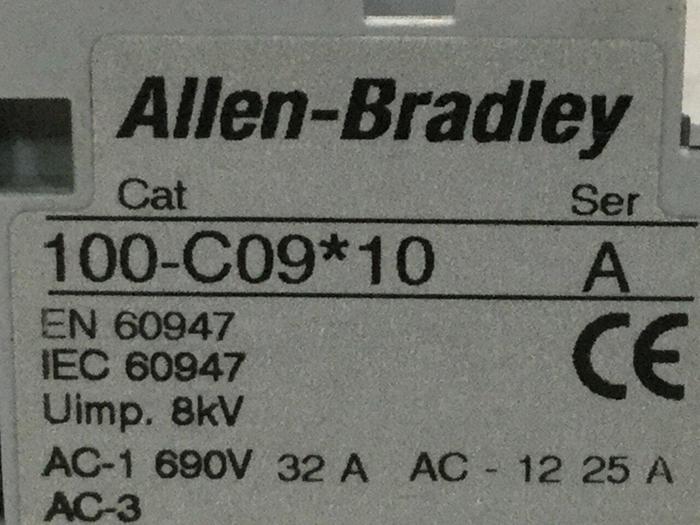 Used ALLEN BRADLEY Contactor 100-C09.10 SER A #109502
